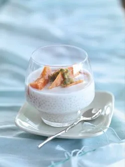 Coconut sago dessert