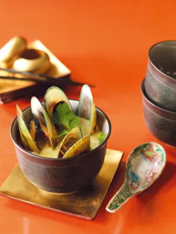 Mussels with coconut cream