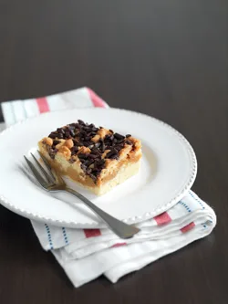 River Ridge East Birth Centre’s caramel slice with chocolate