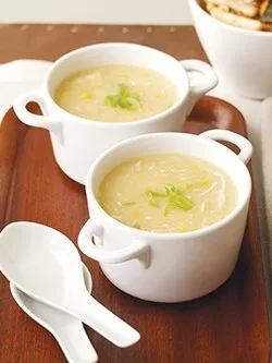 Classic chicken and corn soup