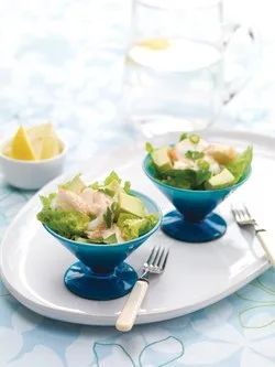Crayfish and avocado cocktail with spicy dressing