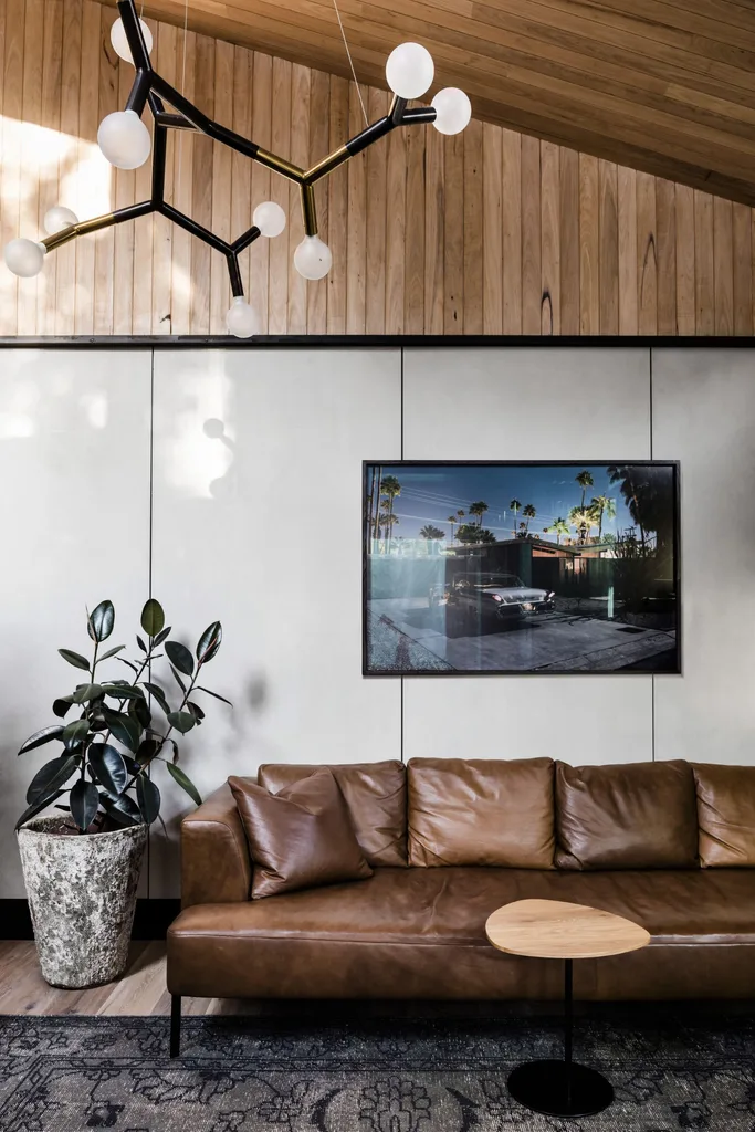 brown leather couch