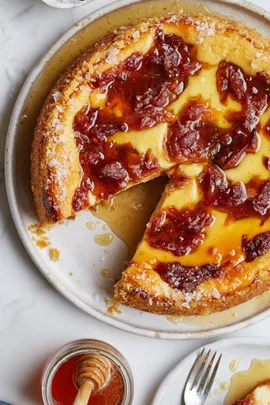 Karen Martini’s date and honey ricotta tart