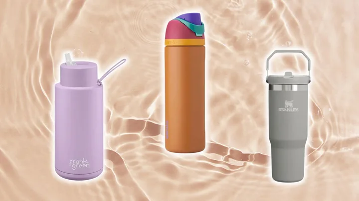 collage of drink bottles