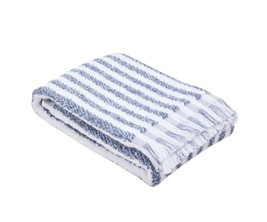 blue stripe towel