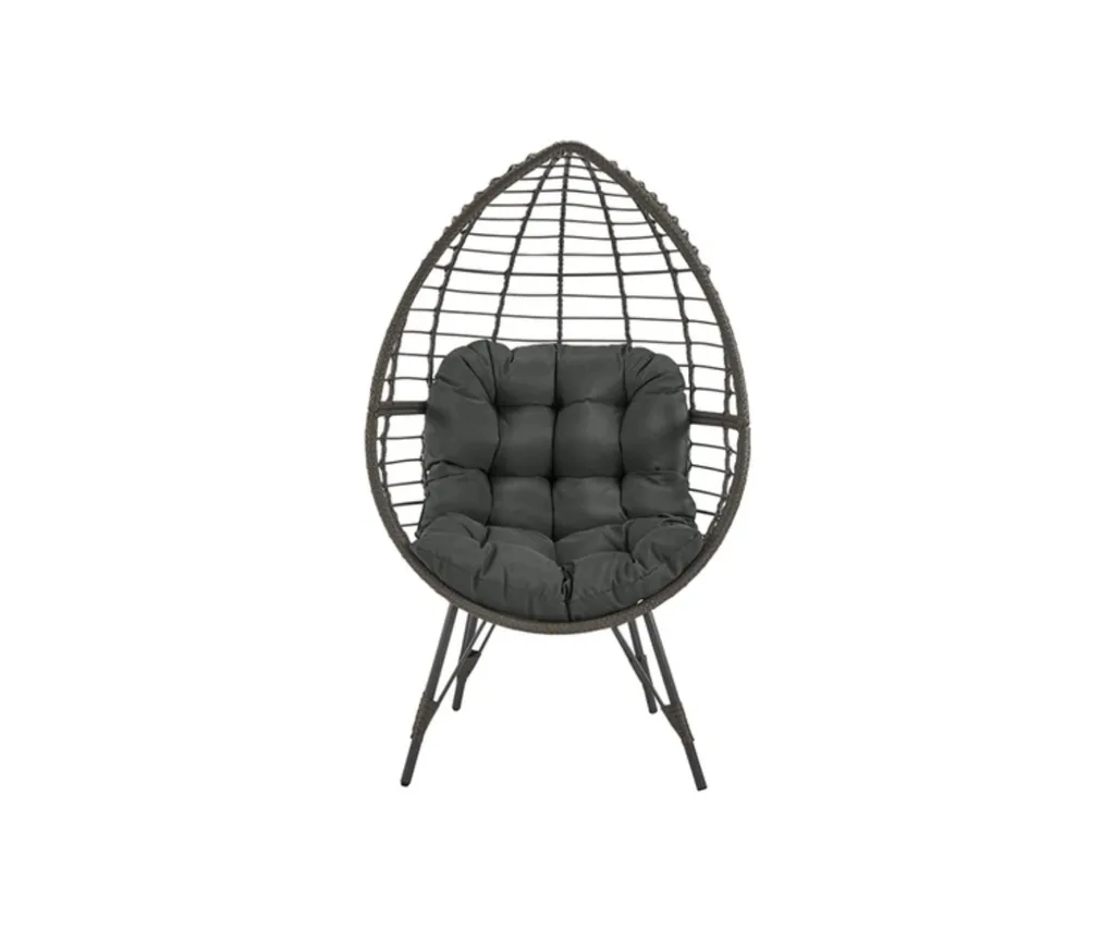 Shangri-La Amalfi Indoor & Outdoor Egg Chair in Grey.