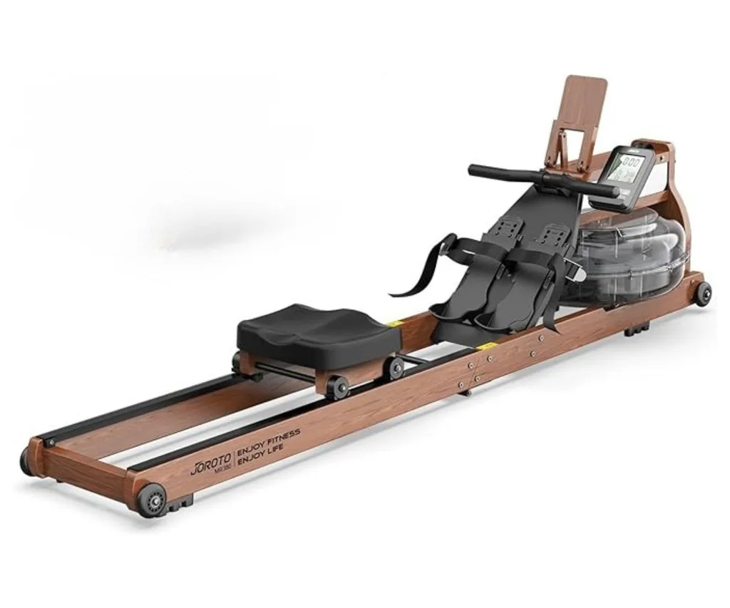 rowing machine brown and black