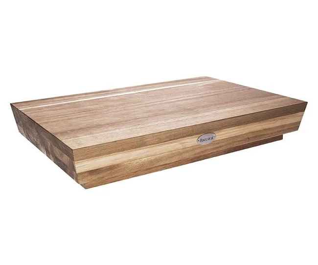 Large accacia wood butcher's block by Baccarat