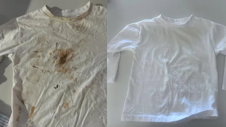 before an dafter for home made stain remover