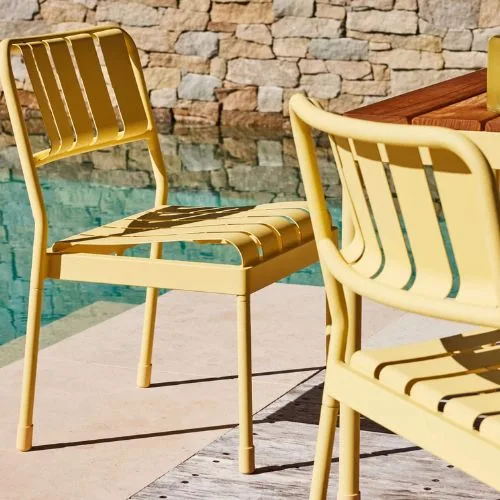 Torakina Outdoor Dining Set (6 Seater) in yellow