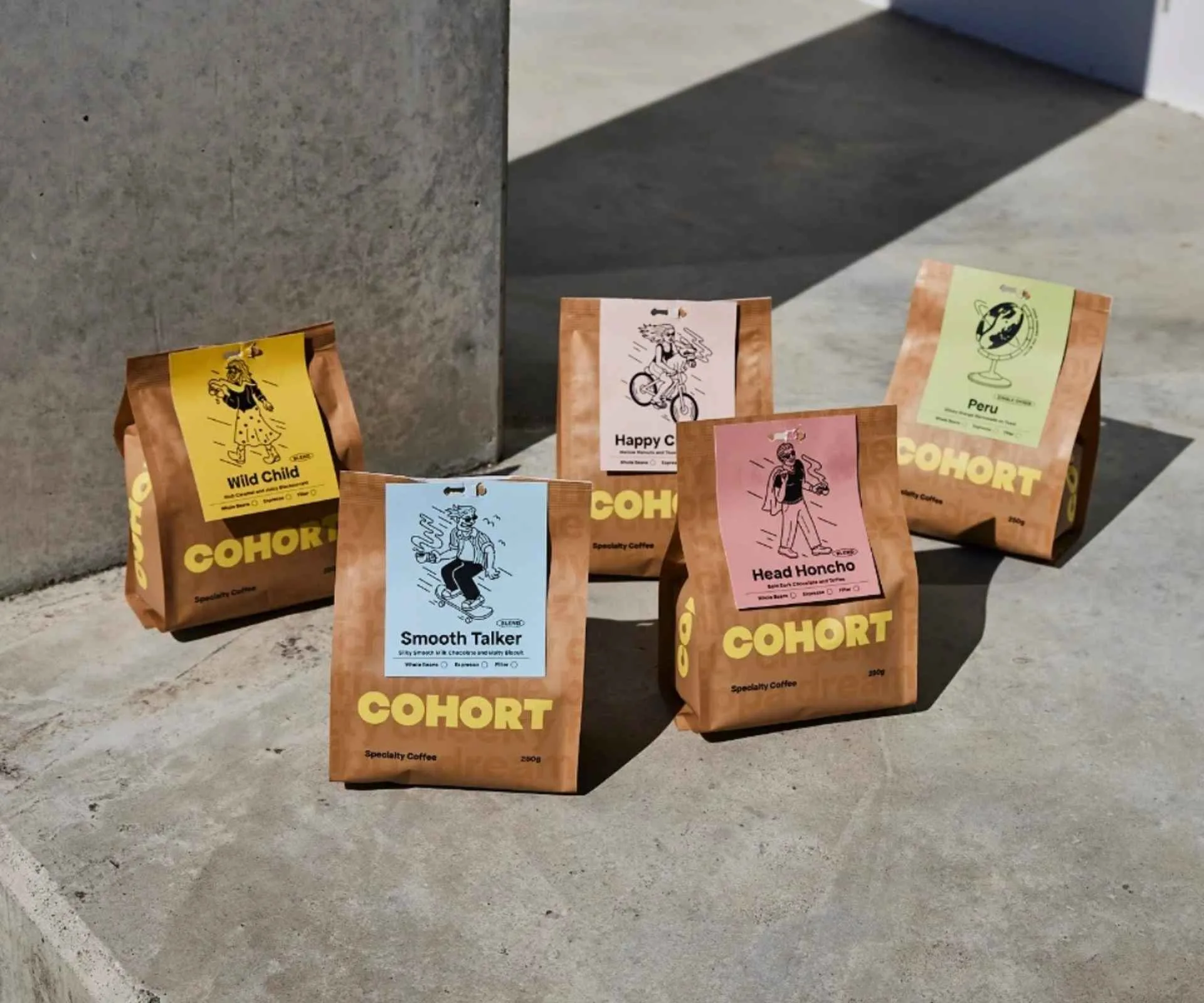 cohort coffee beans in bag