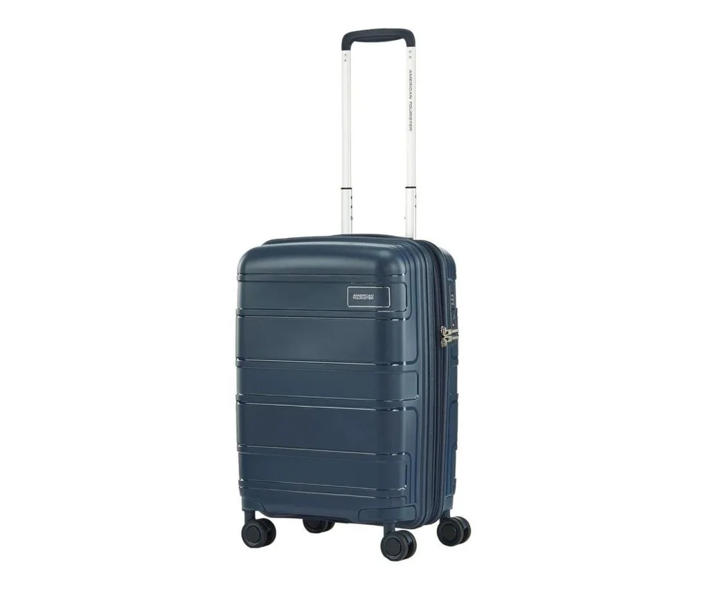 American Tourister Light Max Spinner 55cm in Navy