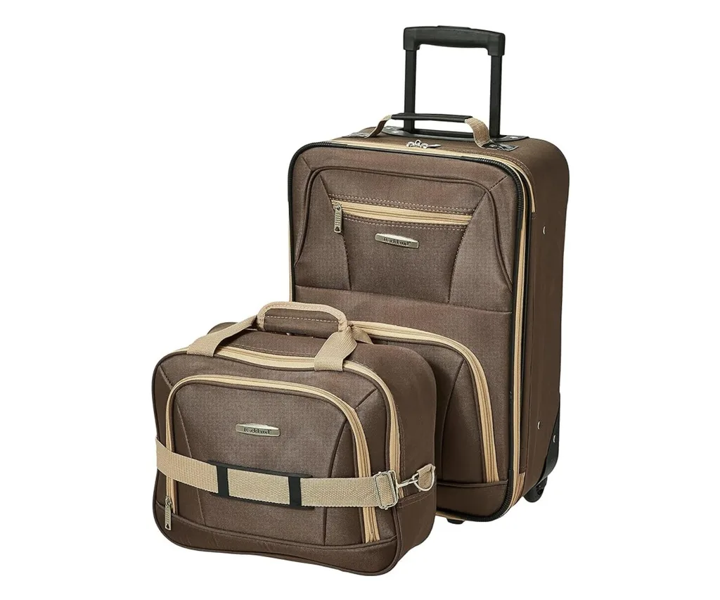 Rockland 2 Pc Luggage Set Brown