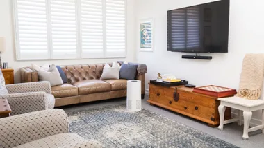 air purifier in living room