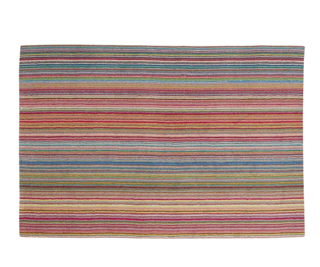 colourful beach towel with stripes