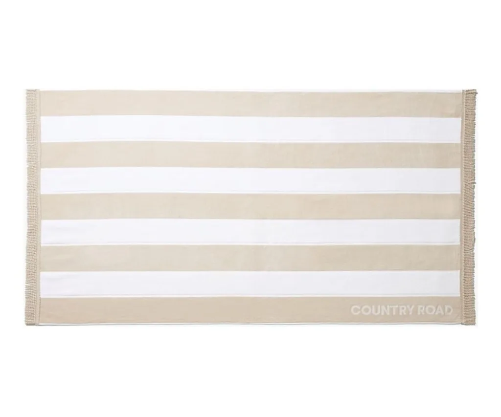 country road beach towel