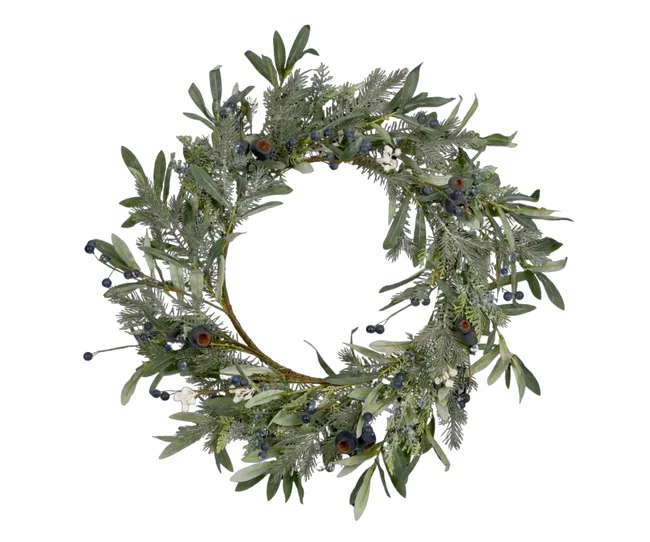 wreath with pine boughs