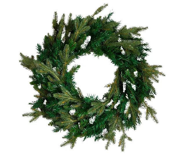 wreath with fir boughs dark green