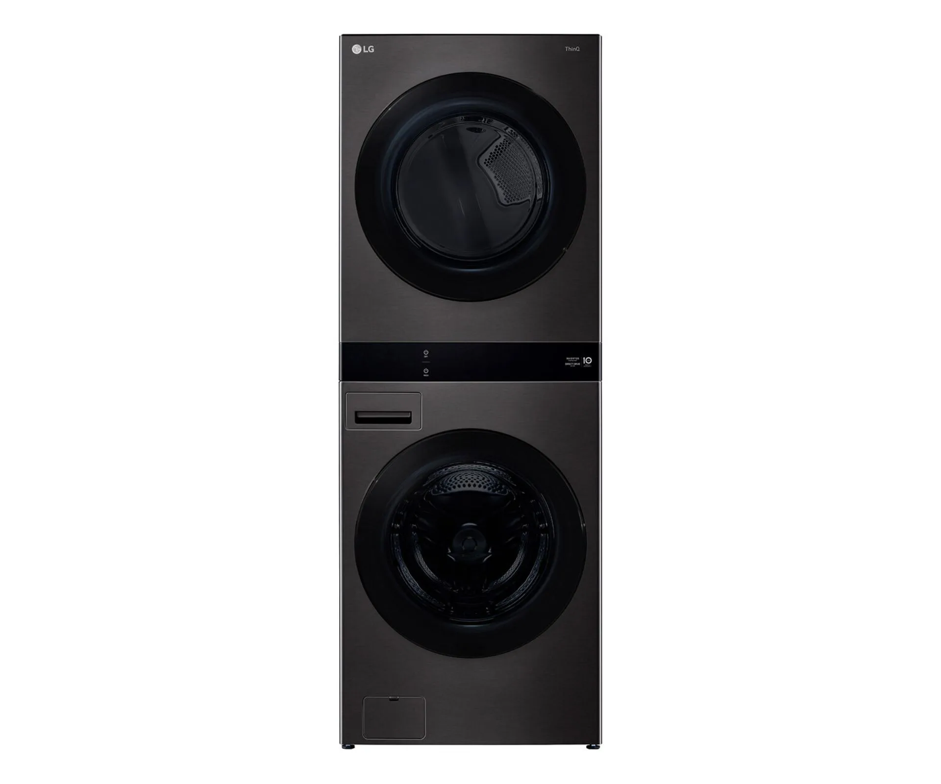 LG AI WashTower 19kg/10kg All-In-One Stacked Washer Dryer Black Steel WWT-1910B