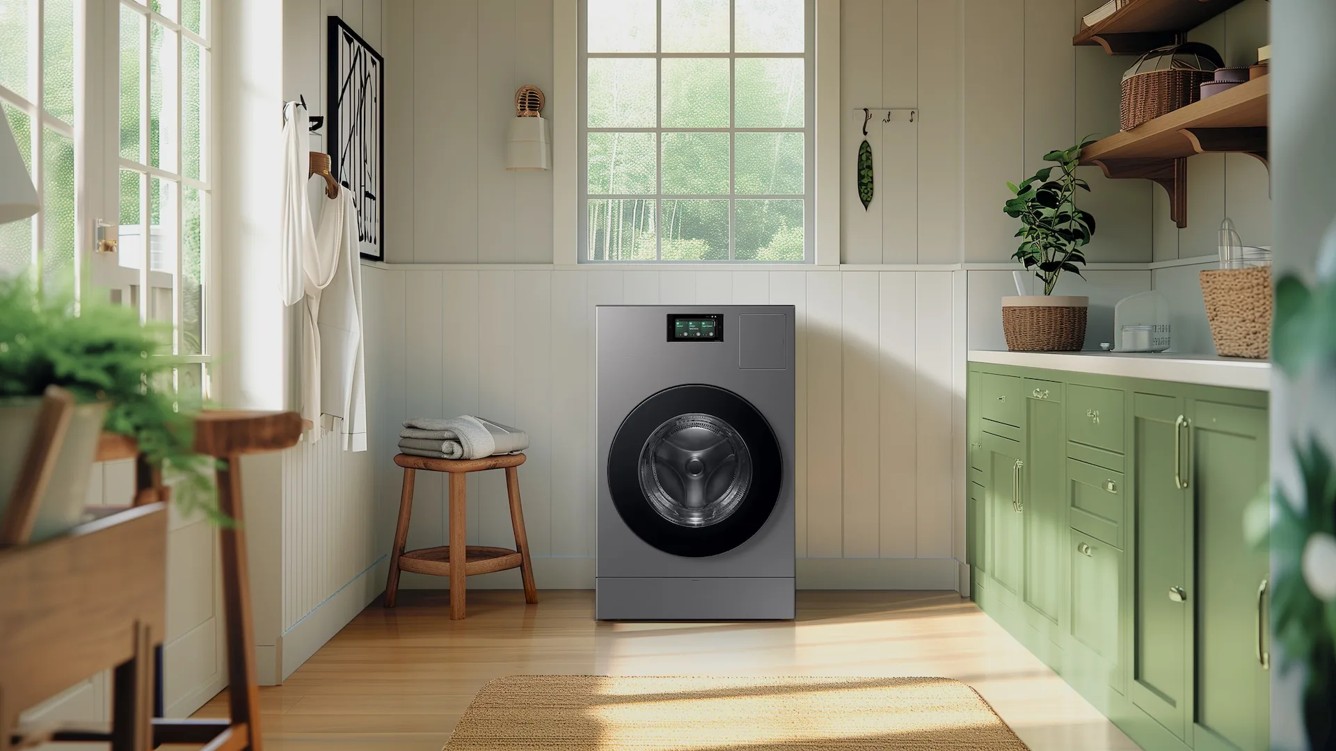 Samsung Bespoke AI Heat Pump Combo Washer and Dryer, on sale early during Black Friday in 2025