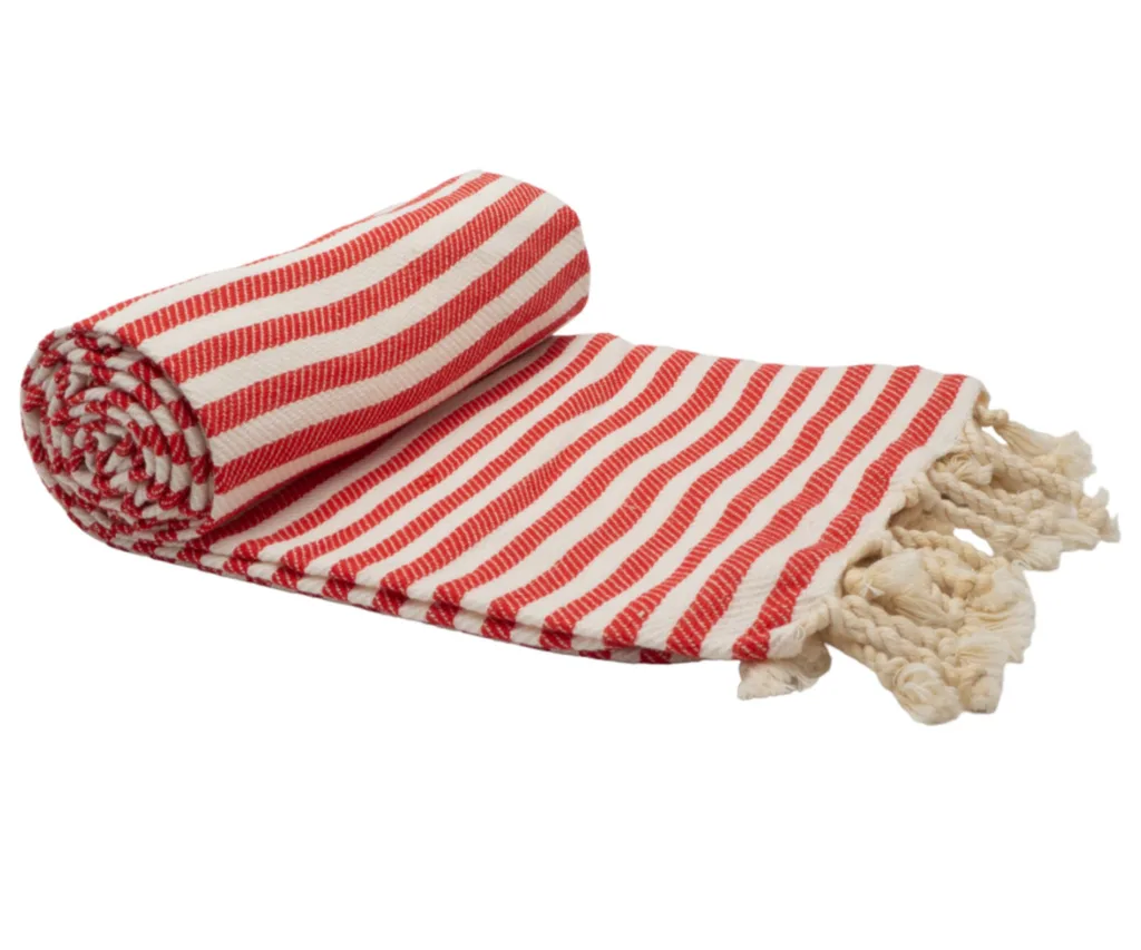 Codu Portsea Beach Towel - Cherry colour