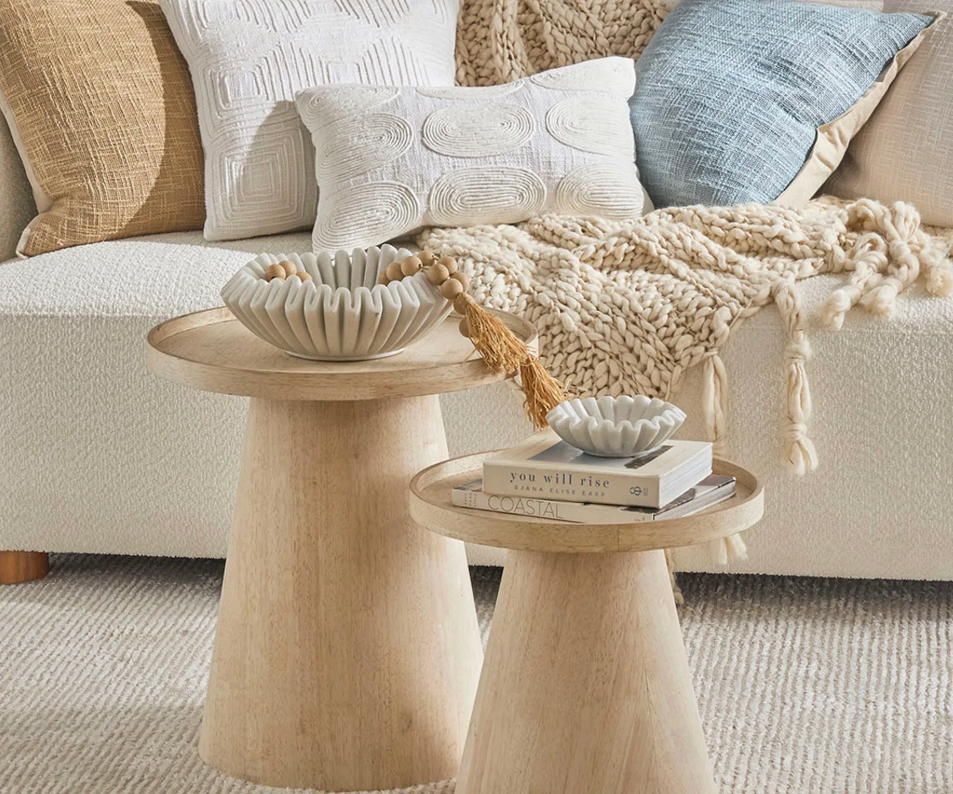 Orella side tables from Pillow Talk.