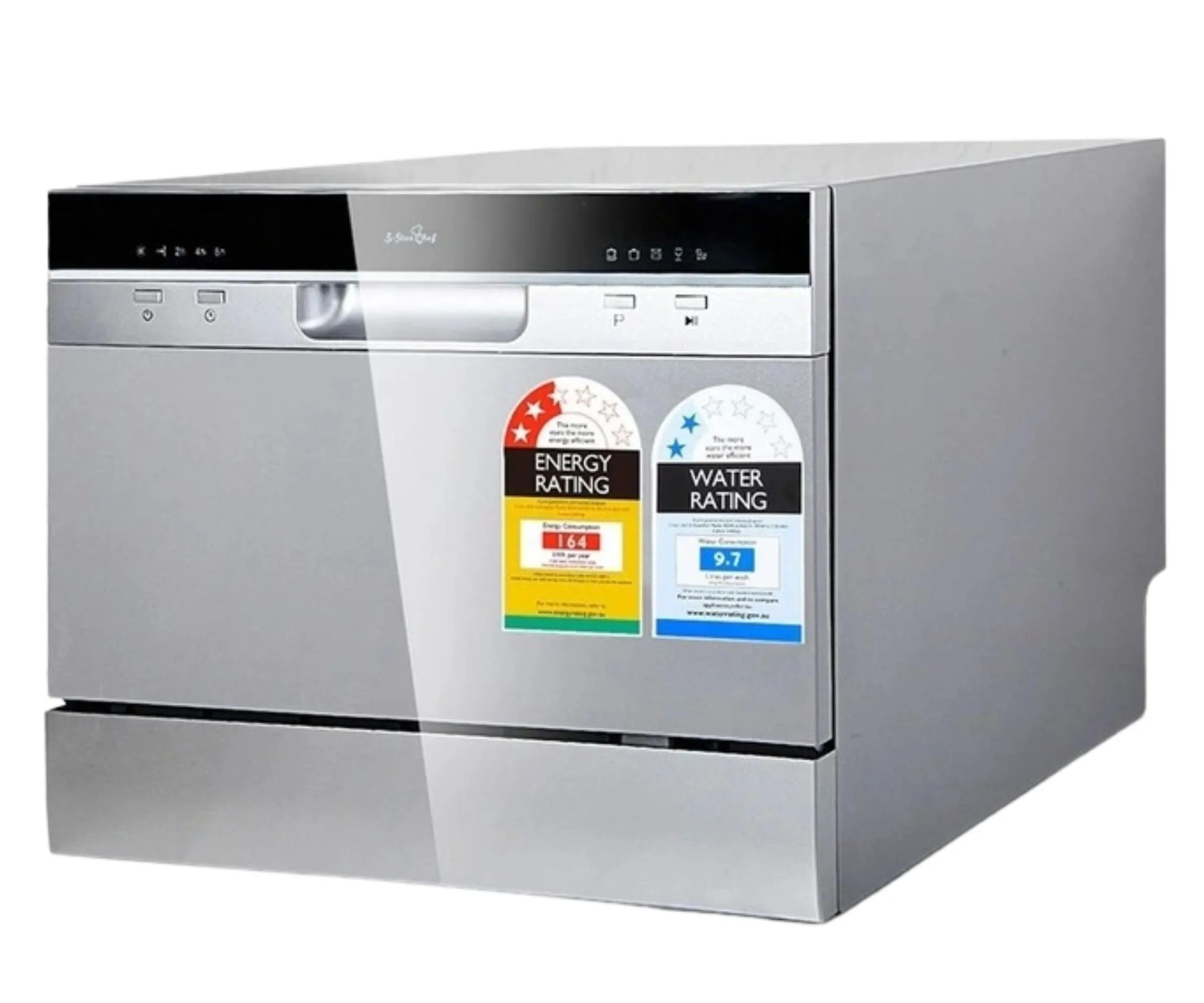 Devanti Benchtop Dishwasher 6 Place Settings in Silver