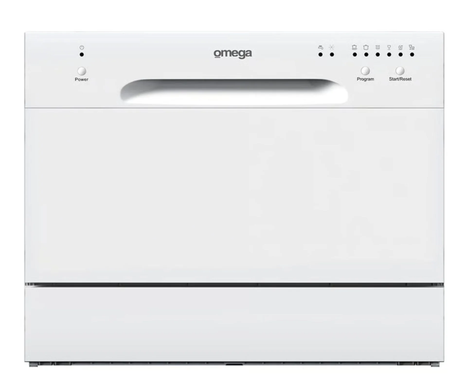 Omega 55cm Compact Benchtop Dishwasher - white