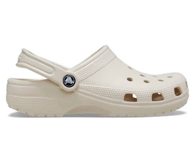 beige colourway of crocs