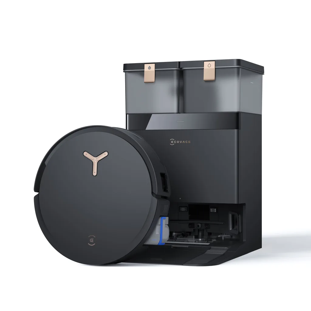 ecovacs vacuum with brass fittings and duo cleaning station