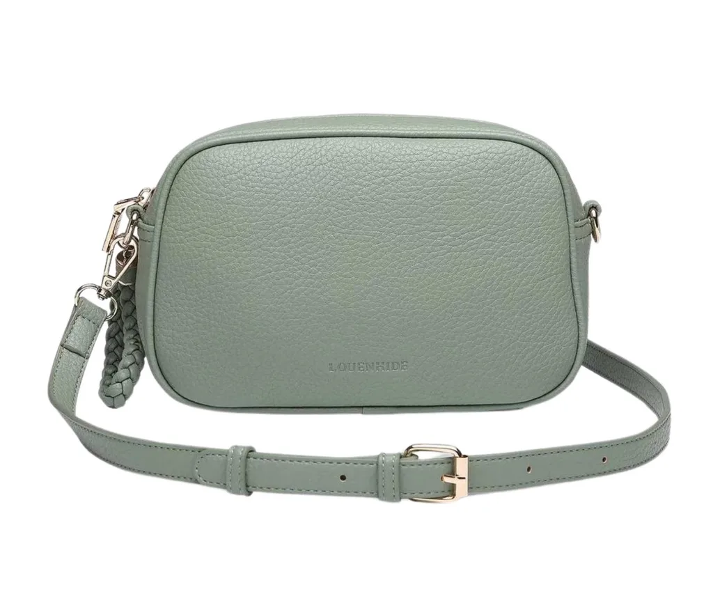 sage green cross body bag
