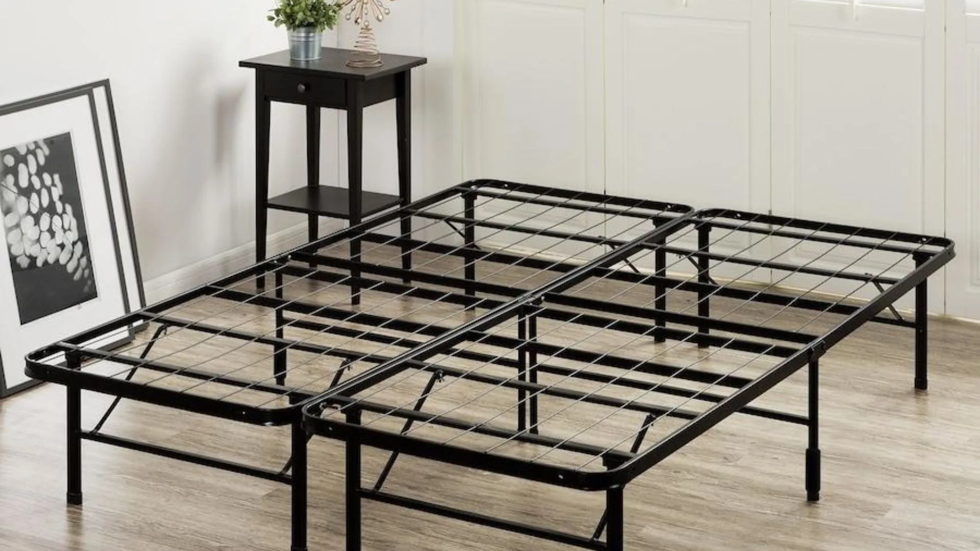 Zinus Bed Base Queen Double King Single Sizes Smartbase Metal Folding Bed Frame