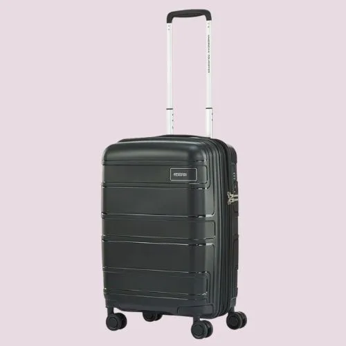 American Tourister Light Max 55cm Spinner Suitcase in Black