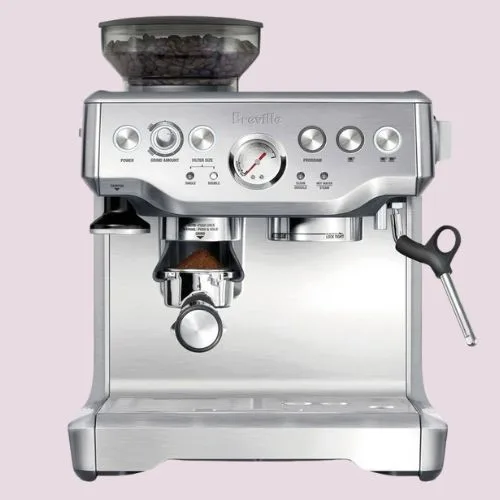 Breville The Barista Express Coffee Machine in stainless steel colour