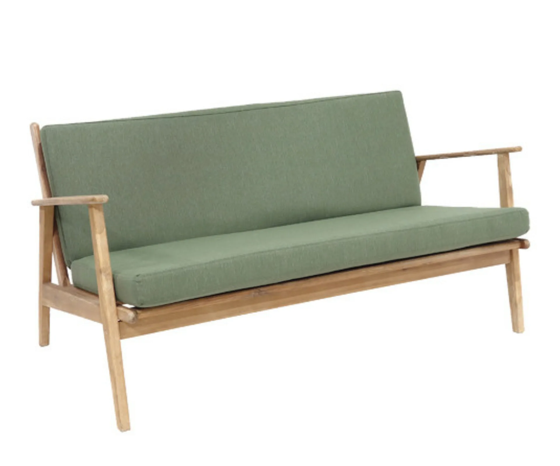 deep etch of green cushioned outdoor sofa from temple and webster sale