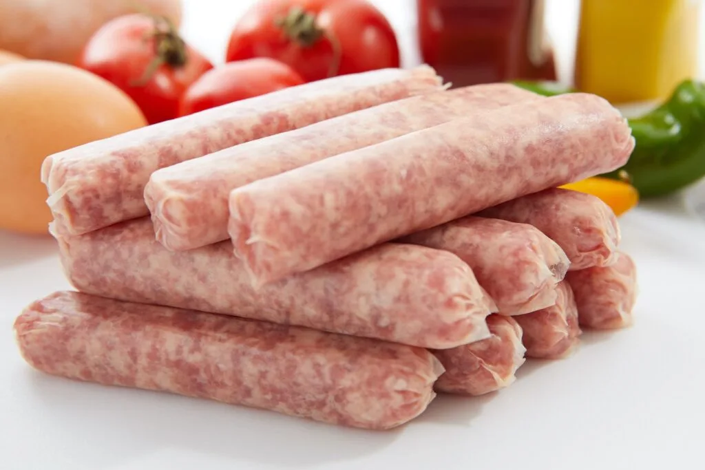 Fresh or raw sausage lasts in the fridge for one to two days.