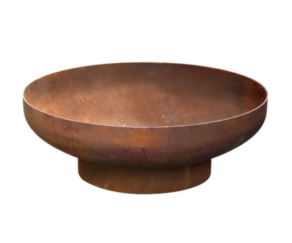 cast iron rust best outdoor fire pit in large thick bowl shape