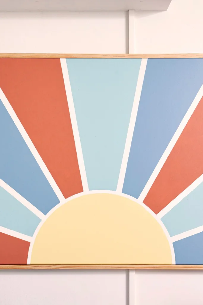 colourful sun artwork