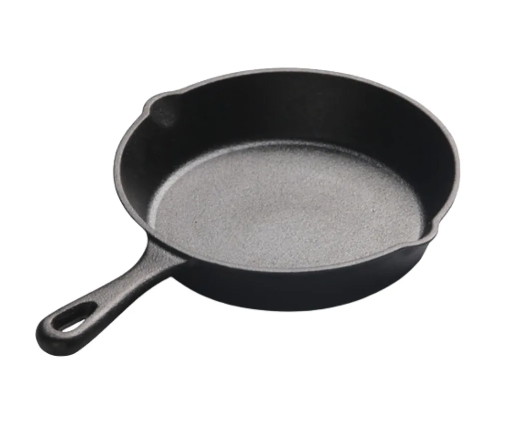 Soga Round Cast Iron Frying Pan Skillet 26cm