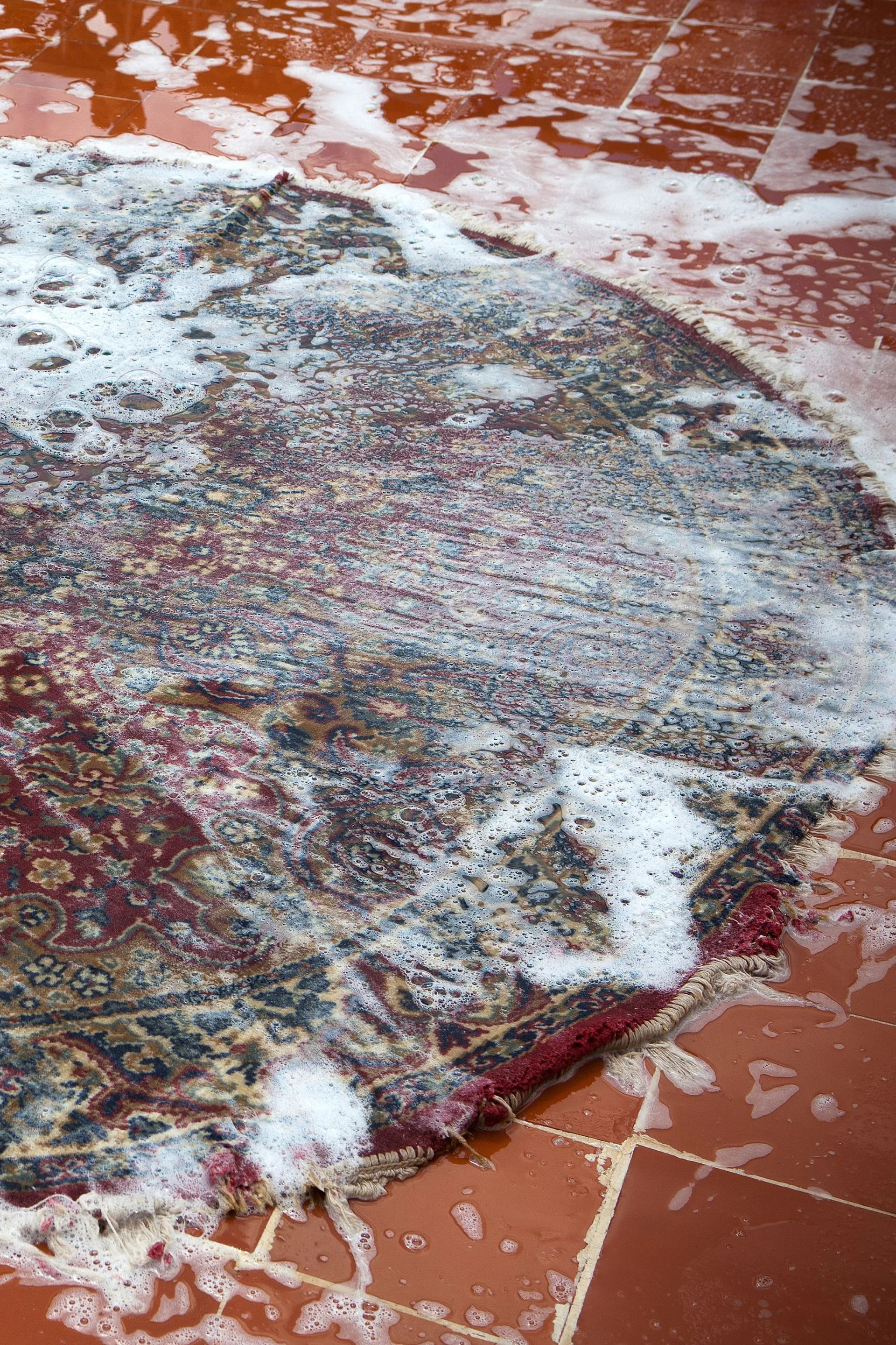 cleaning rug