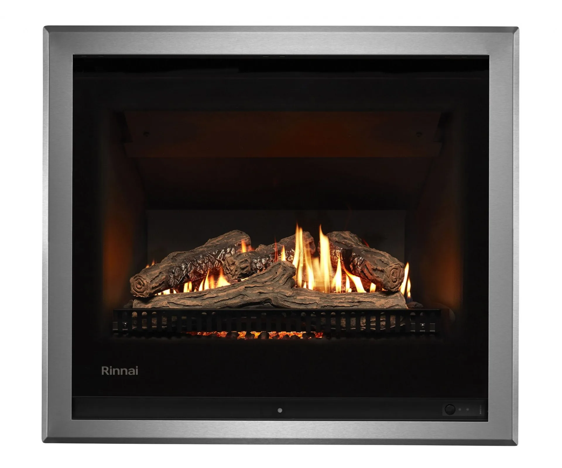 gas heater built in fireplace from rinnai