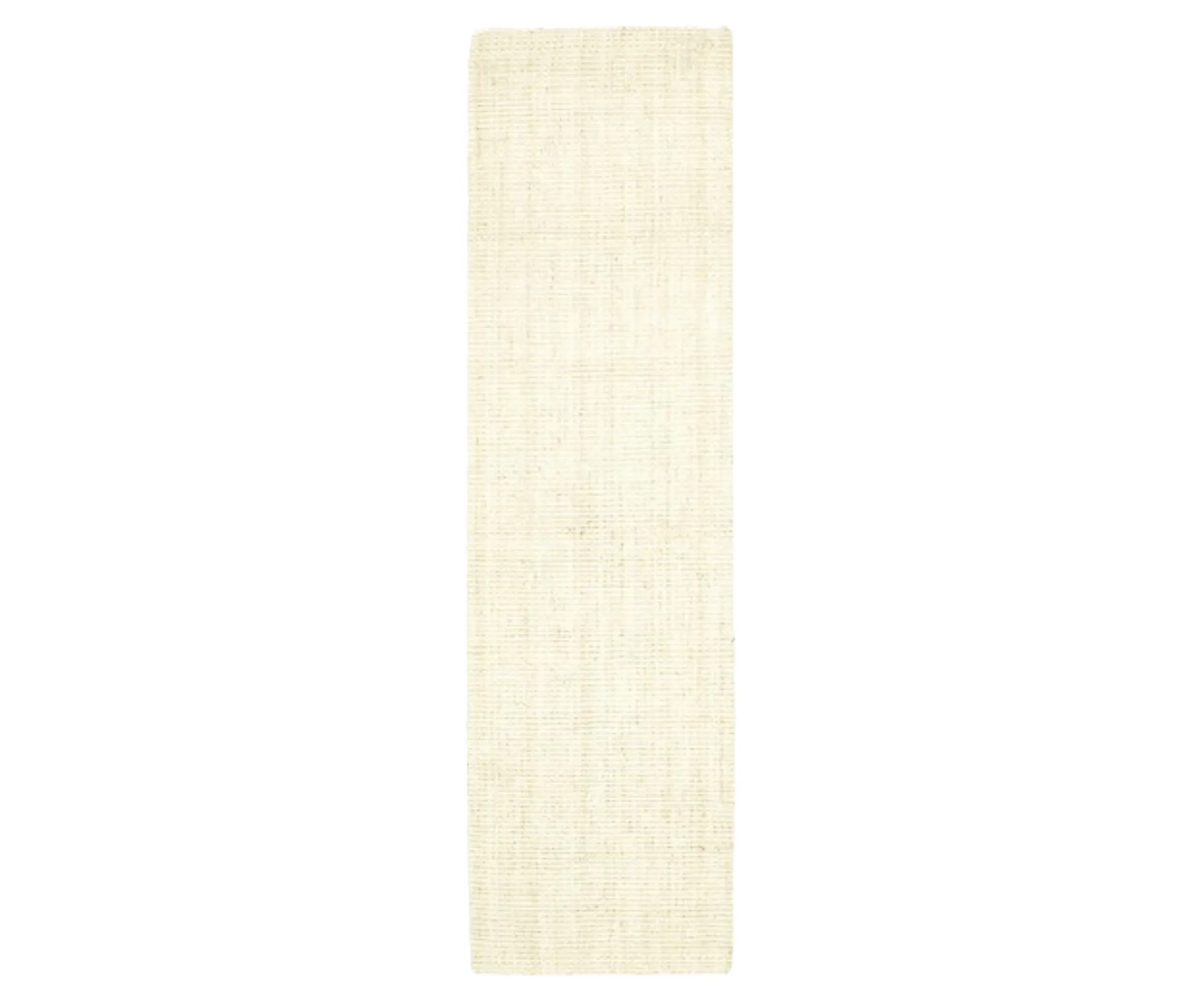 hallway rug in bleached jute