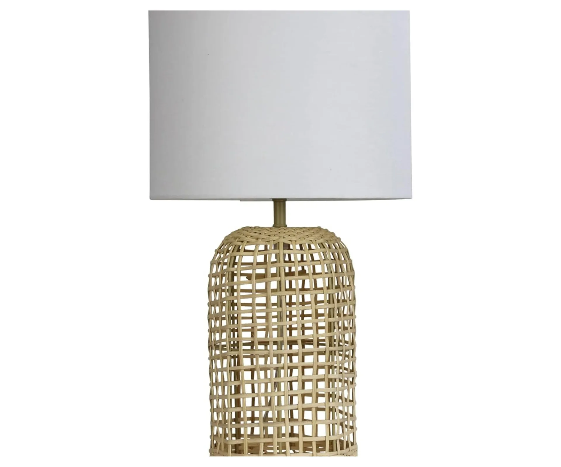 rattan lamp base in hamptons style