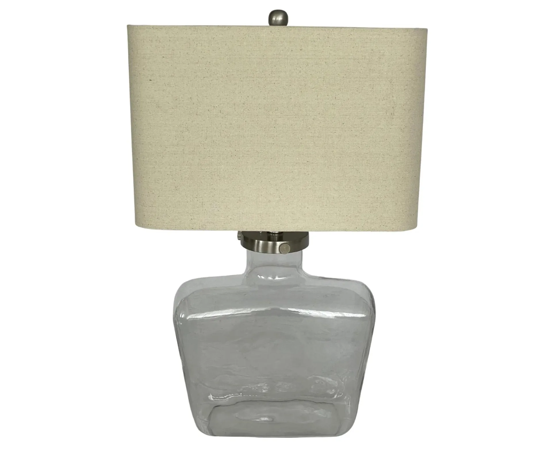 refillable lamp base with oblong square shape