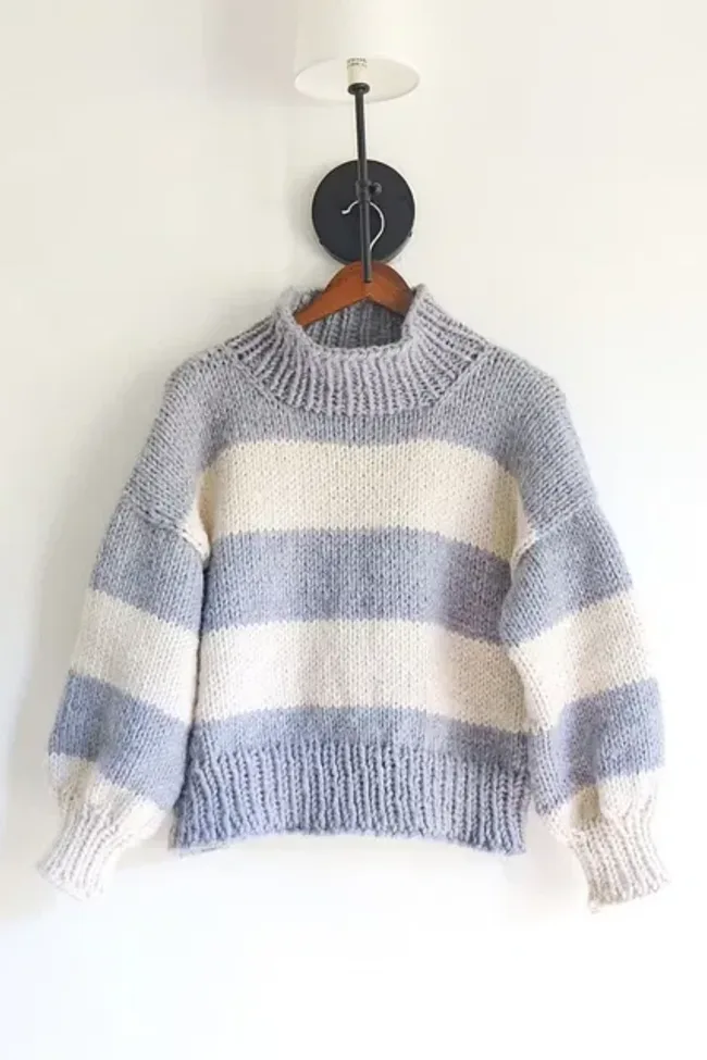 free striped jumper pattern