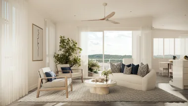 Shot of a sitting room of over 50s residence