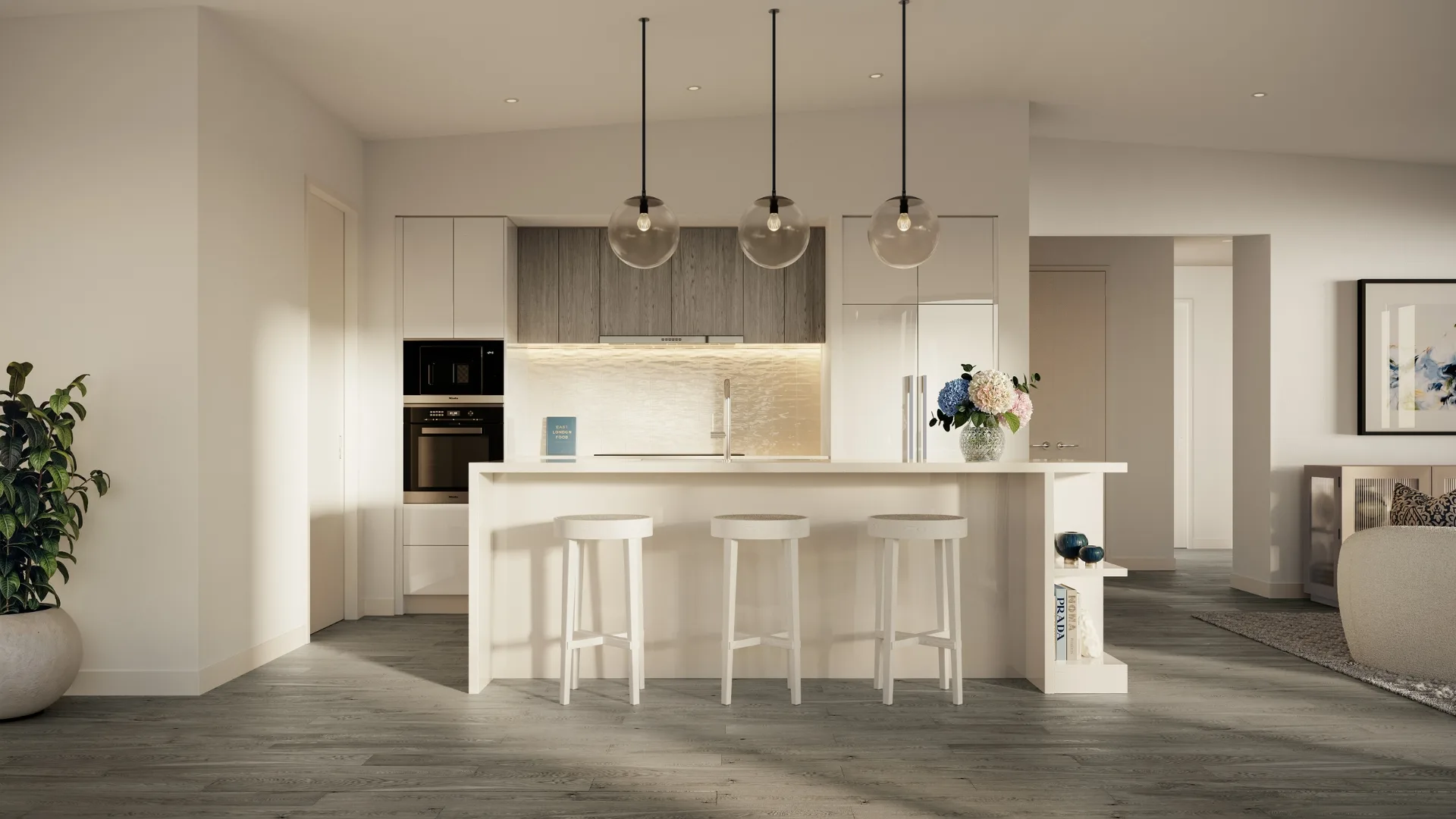 Dining room/kitchen setting