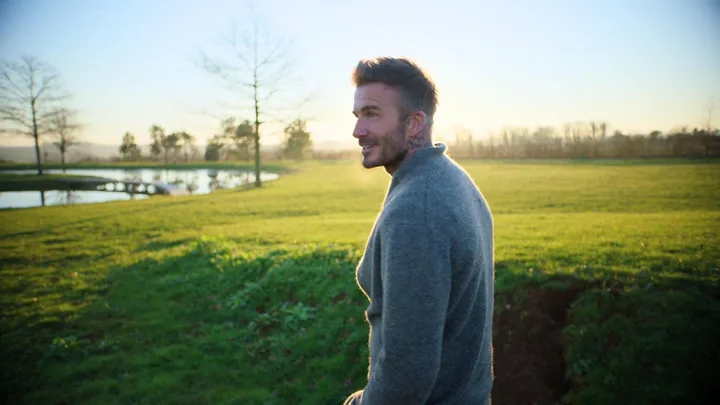 David Beckham’s vegie garden tour is the wholesome content we need right now