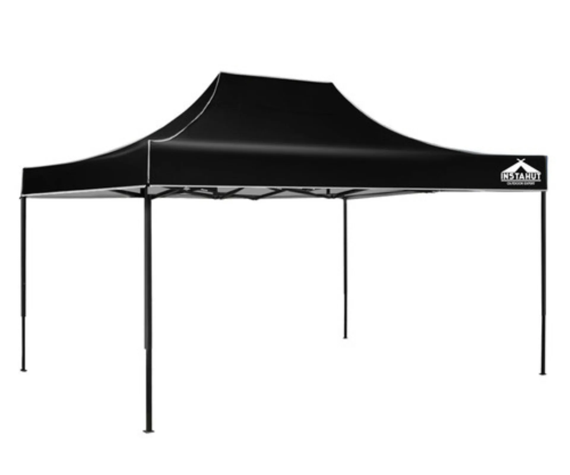 dwell home gazebo with small pointed canopy peak and large space