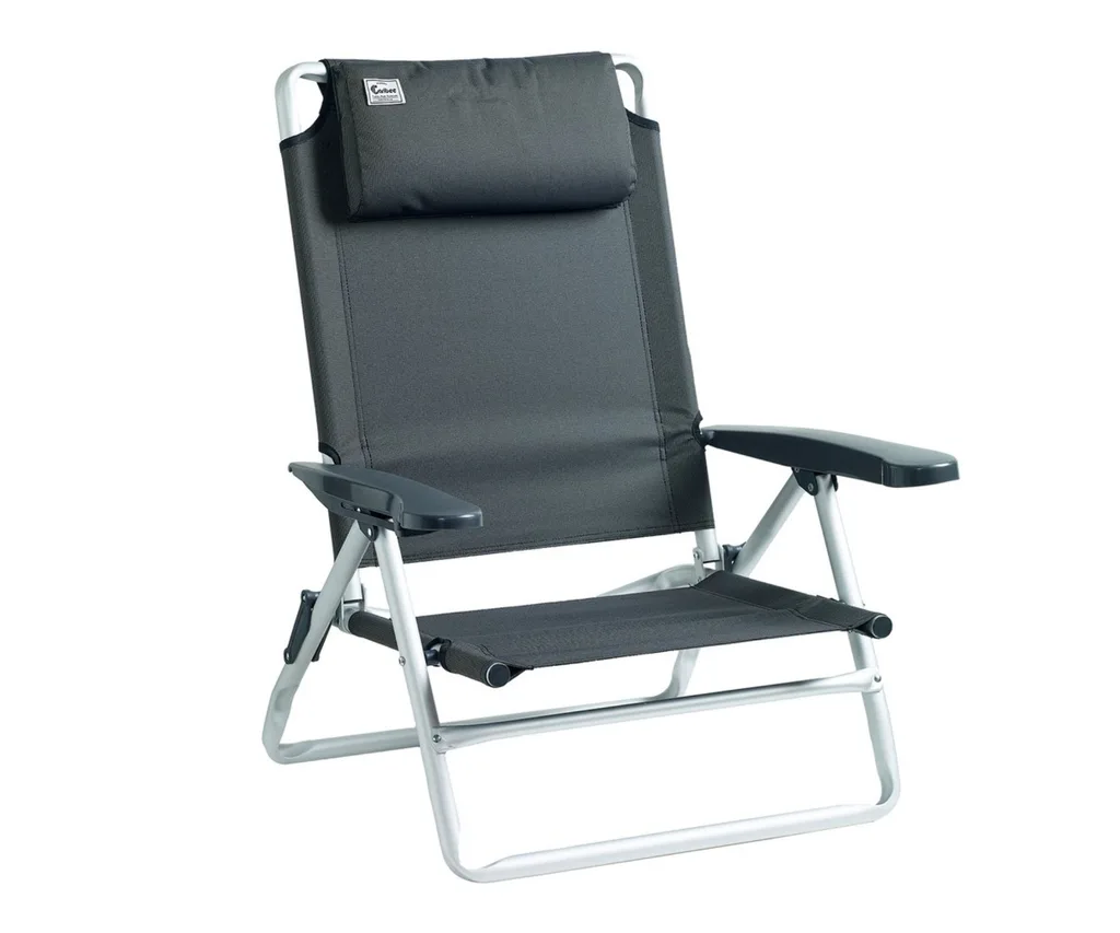 Caribee Balmoral Aluminium Beach Chair - Grey